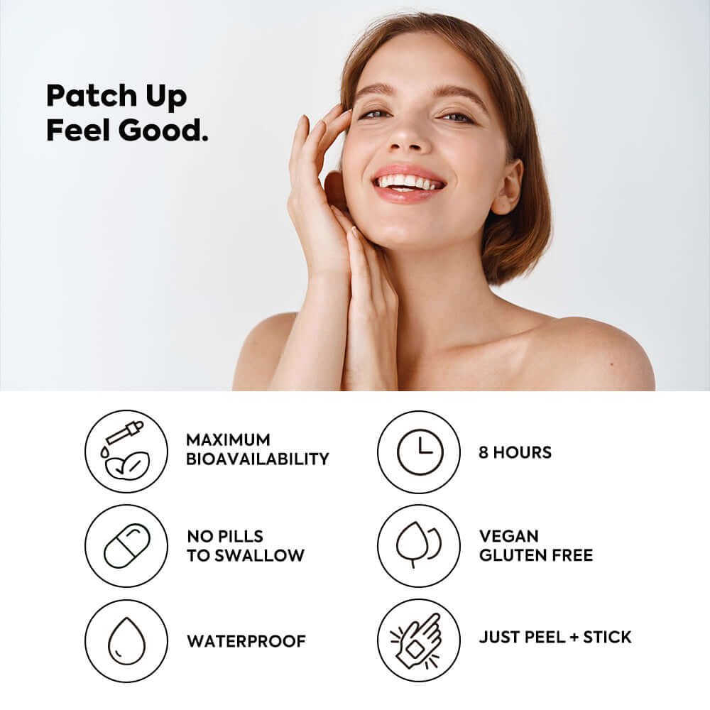 Transdermale Resveratrol supplement patches met druivenpitextract